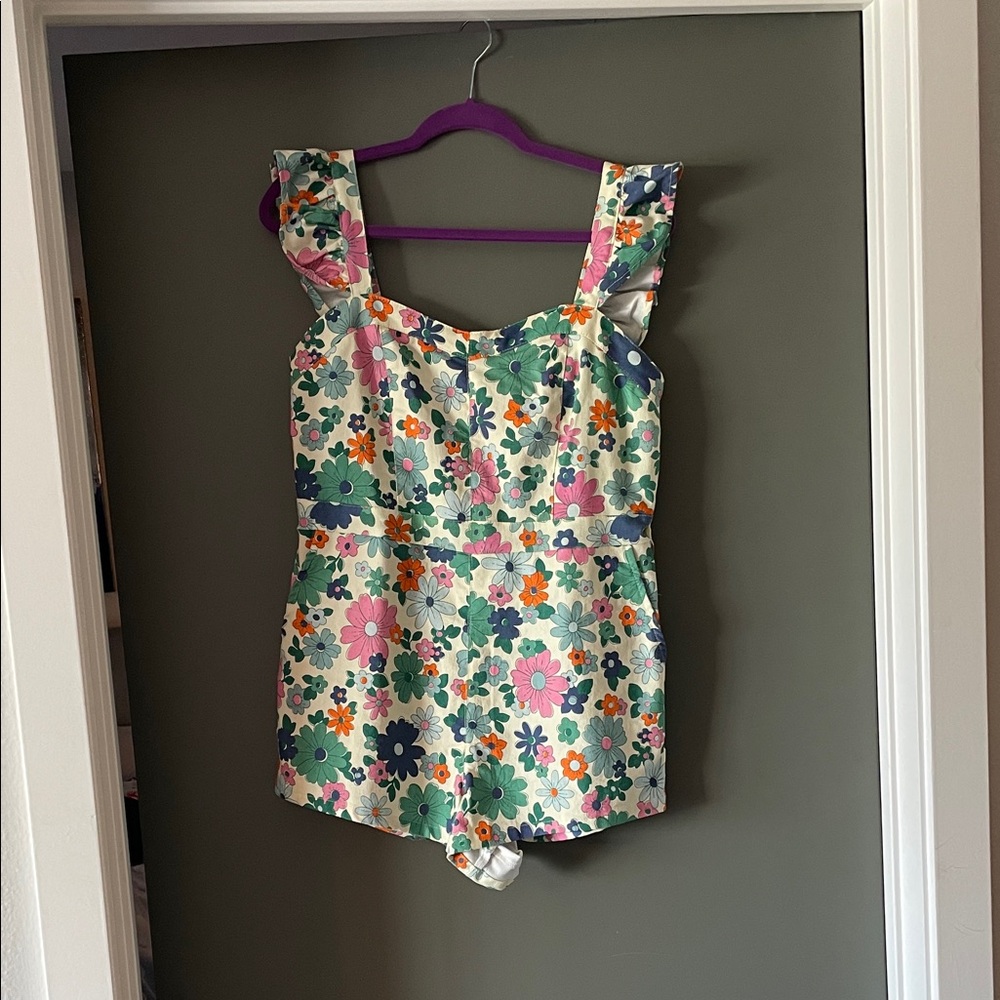 Floral Sleeveless Romper